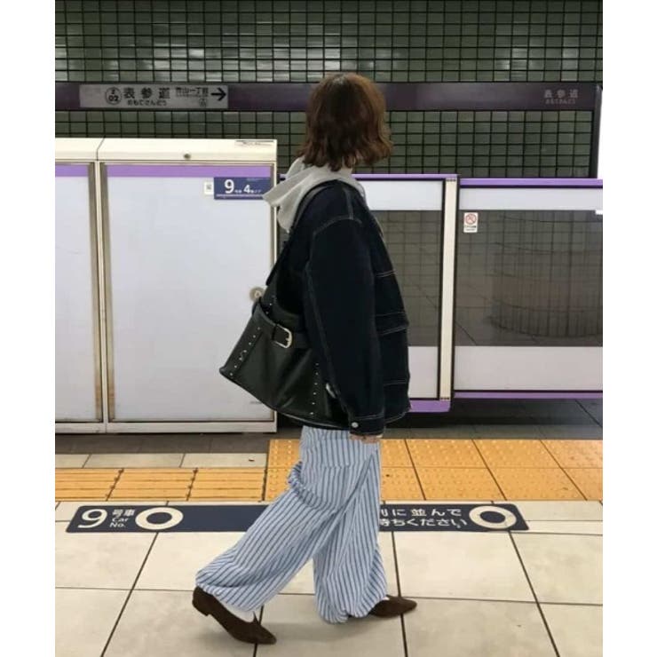 主役級に映える。ストライプ カーゴ ワイドパンツ | futier land | 詳細画像54 