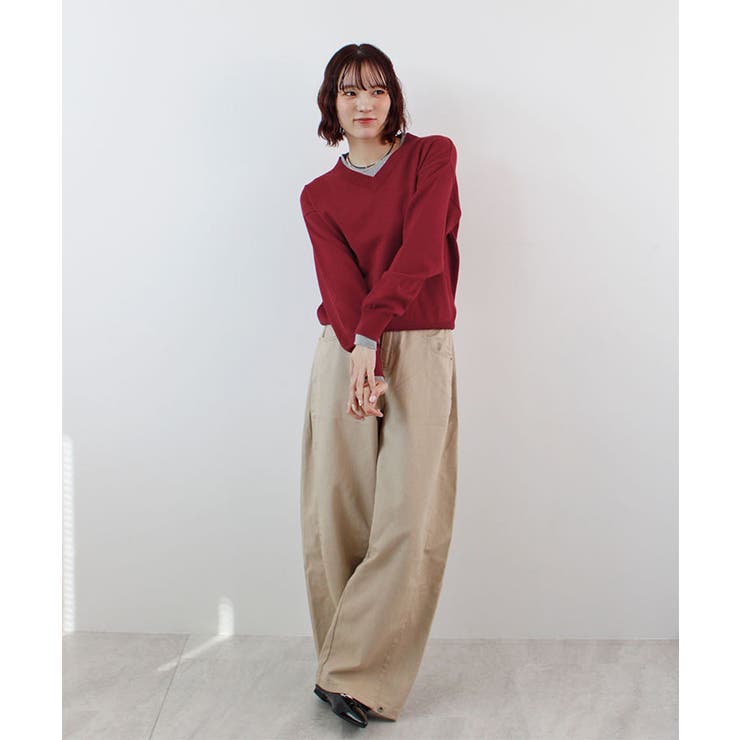 【ABYS】Vネックレイヤードニット | futier land | 詳細画像11 