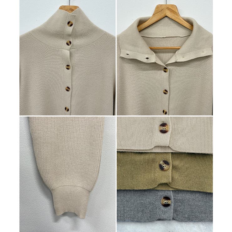 【ABYS】ボタンデザイン2WAYハイネックニット | futier land | 詳細画像12 