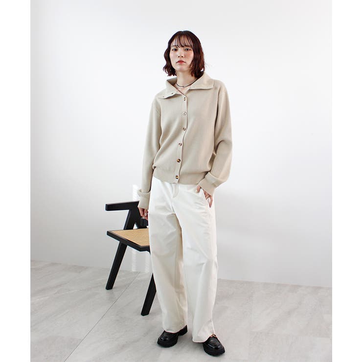 【ABYS】ボタンデザイン2WAYハイネックニット | futier land | 詳細画像8 