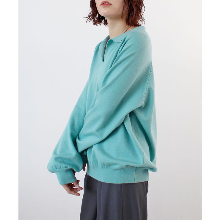 スキッパーポロニットプルオーバー | futier land | 詳細画像8 