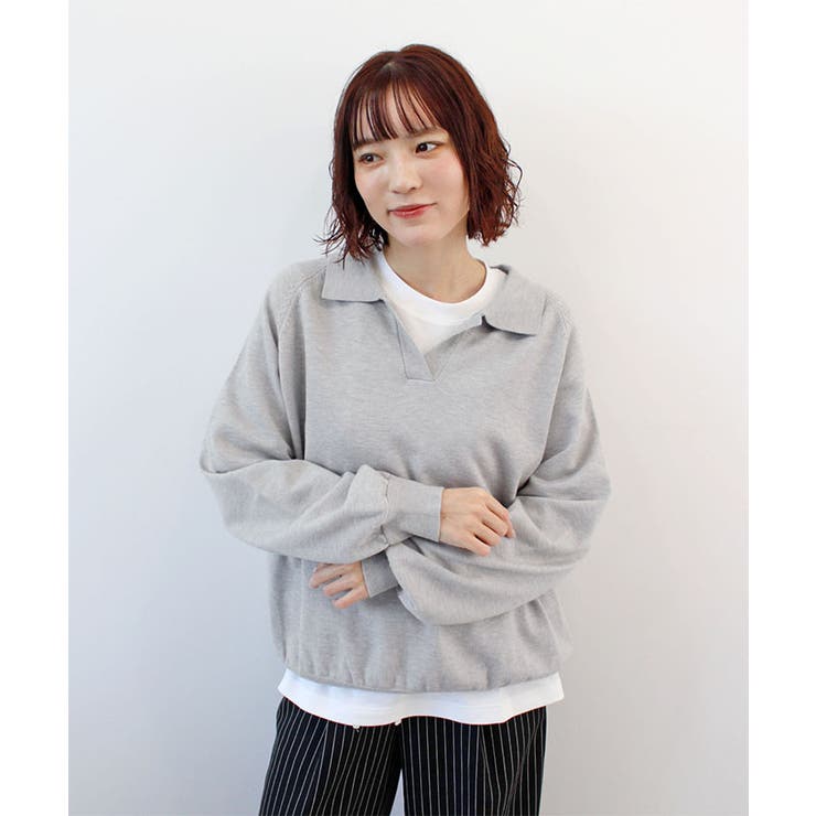 スキッパーポロニットプルオーバー | futier land | 詳細画像12 