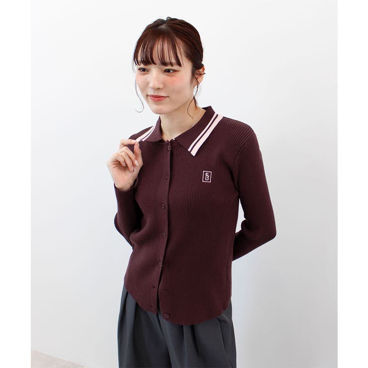 【ABYS】ワンポイントロゴ刺繍リブニット | futier land | 詳細画像7 