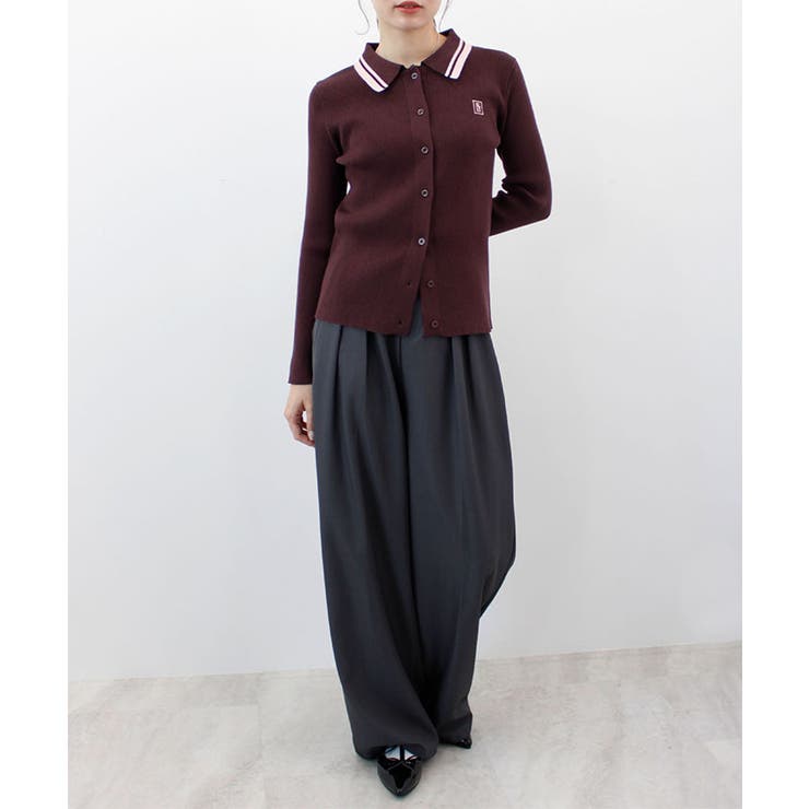 【ABYS】ワンポイントロゴ刺繍リブニット | futier land | 詳細画像10 