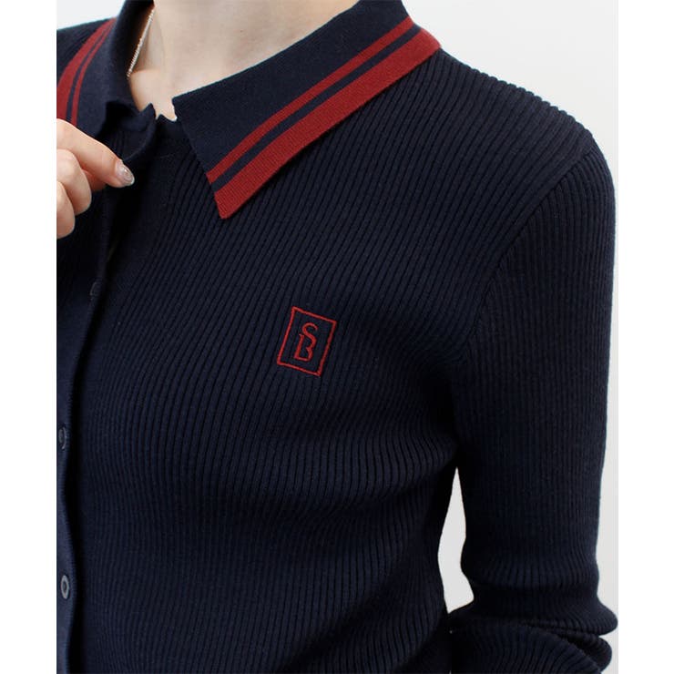 【ABYS】ワンポイントロゴ刺繍リブニット | futier land | 詳細画像11 