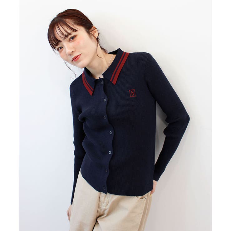 【ABYS】ワンポイントロゴ刺繍リブニット | futier land | 詳細画像13 