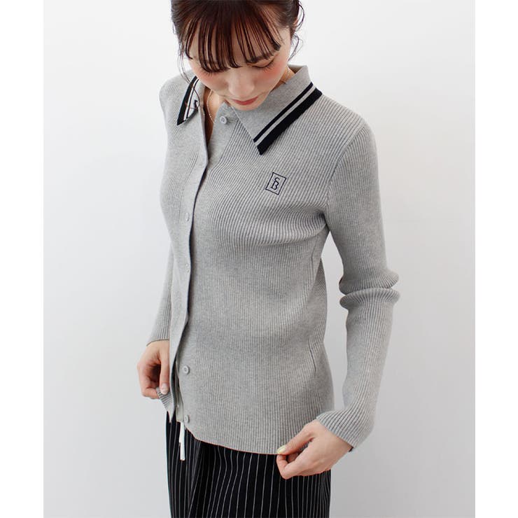 【ABYS】ワンポイントロゴ刺繍リブニット | futier land | 詳細画像2 