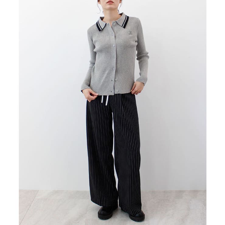 【ABYS】ワンポイントロゴ刺繍リブニット | futier land | 詳細画像5 