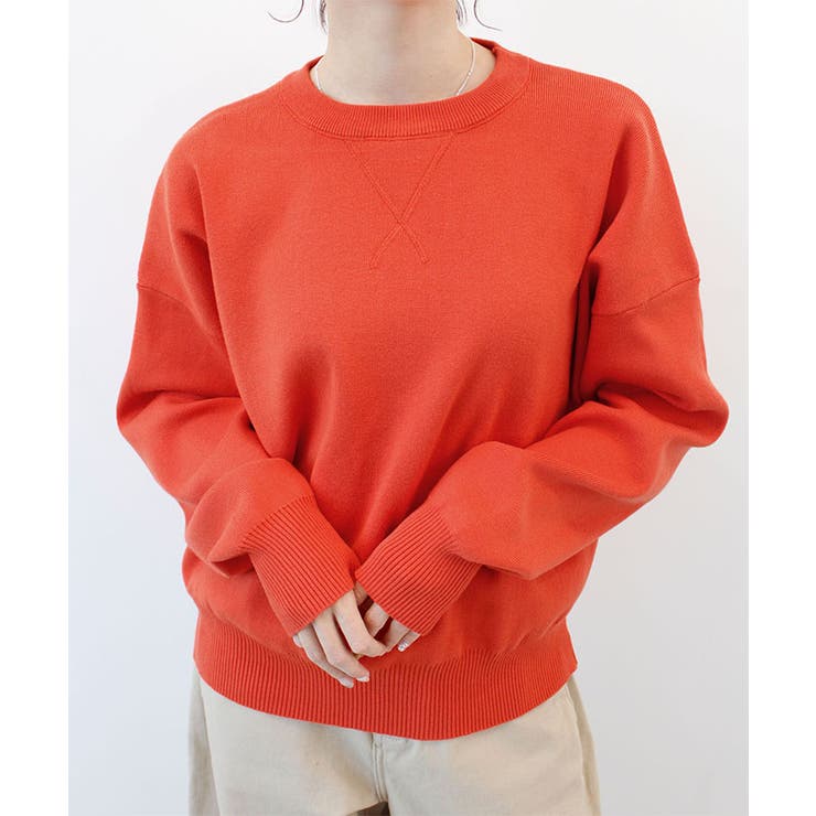 オレンジ | 【ABYS】スウェットライクニット | futier land