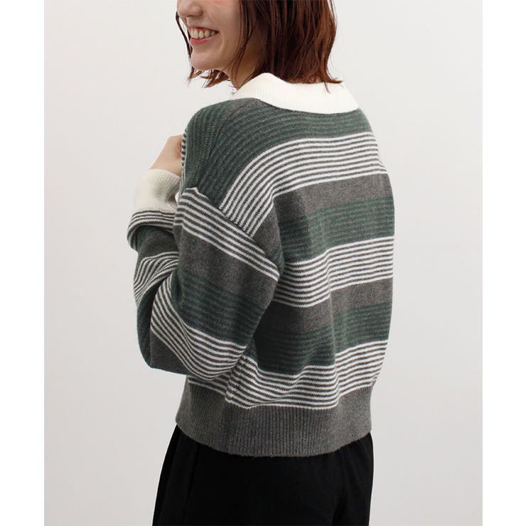 グラデーションボーダーニット | futier land | 詳細画像14 