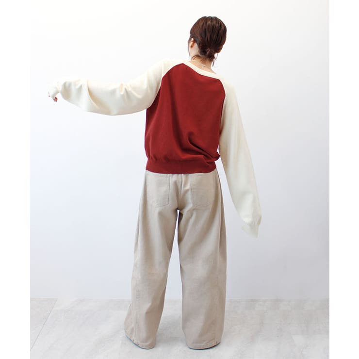 【ABYS】タグ付きラグランニットトップス | futier land | 詳細画像8 