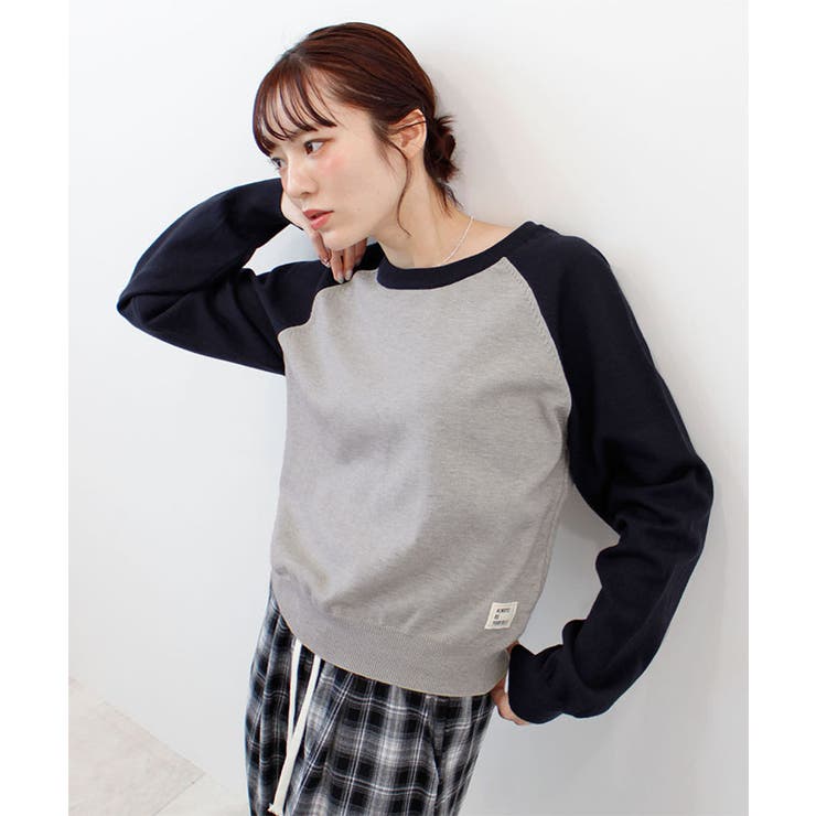 【ABYS】タグ付きラグランニットトップス | futier land | 詳細画像2 