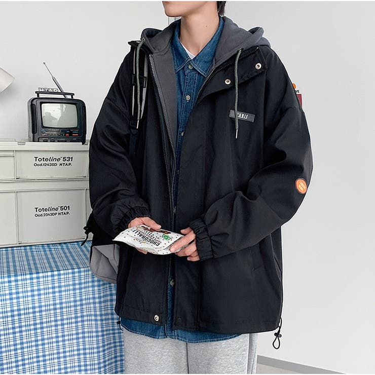 Zip Up Hoodie Layered Jacket[品番：FI000008548]｜AVENT