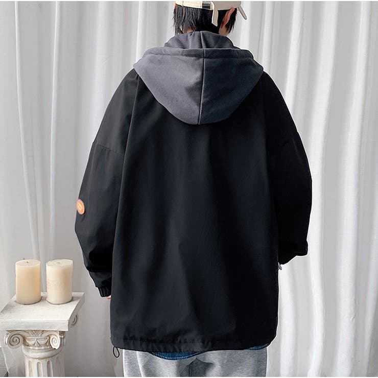 Zip Up Hoodie Layered Jacket[品番：FI000008548]｜AVENT