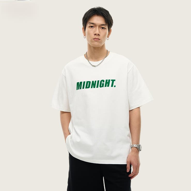 ホワイト | Midnight Flocky Logo T-Shirt  | AVENT