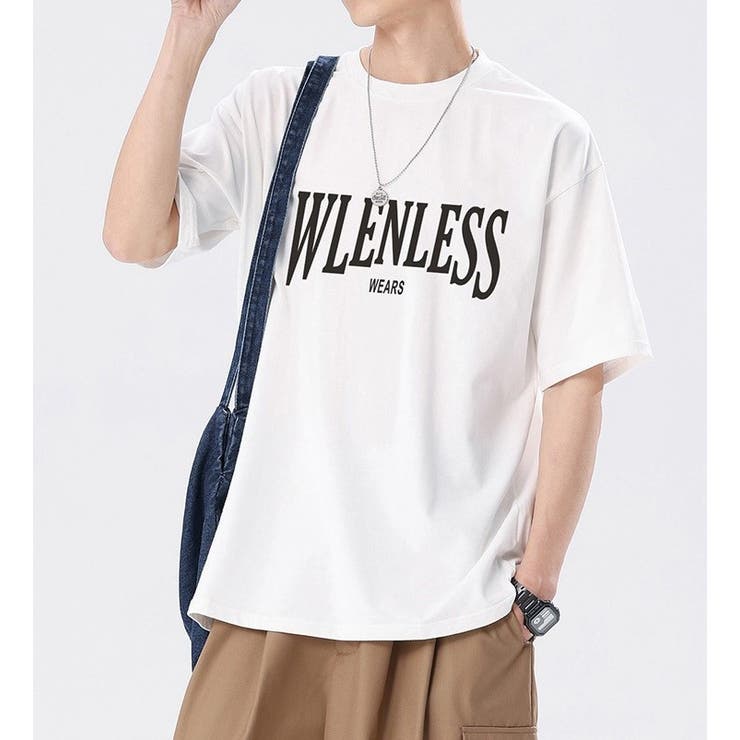 ホワイト | WLENLESS Logo T-shirt | AVENT