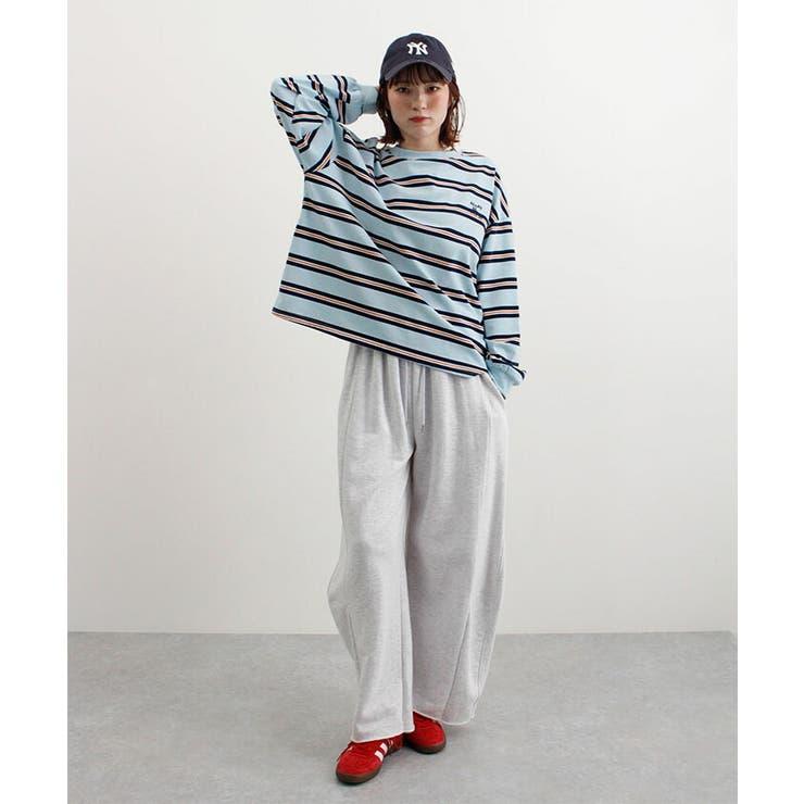 ロゴ刺繍ボーダーロンT | futier land | 詳細画像12 