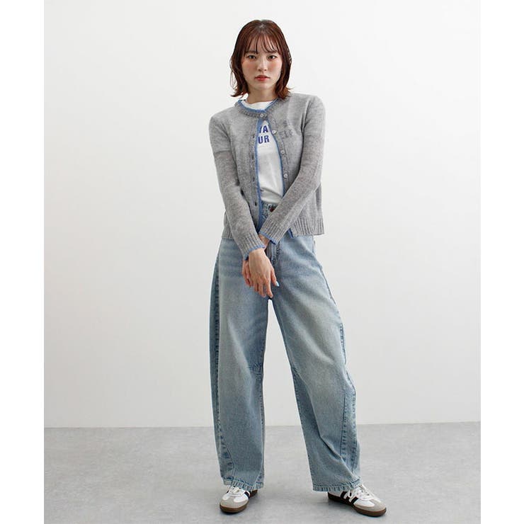 配色シアーニットカーディガン | futier land | 詳細画像18 