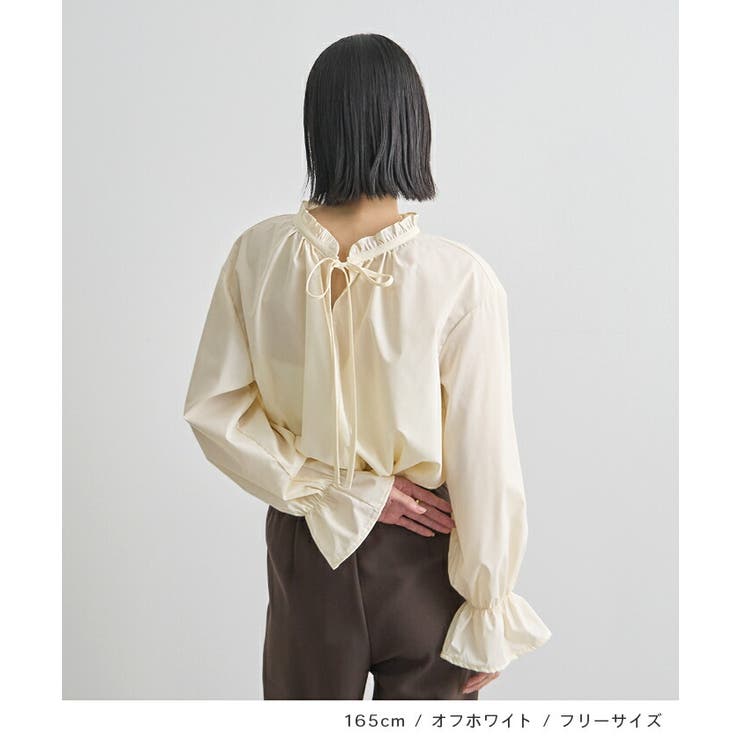 2wayフリルリボンブラウス | futier land | 詳細画像7 