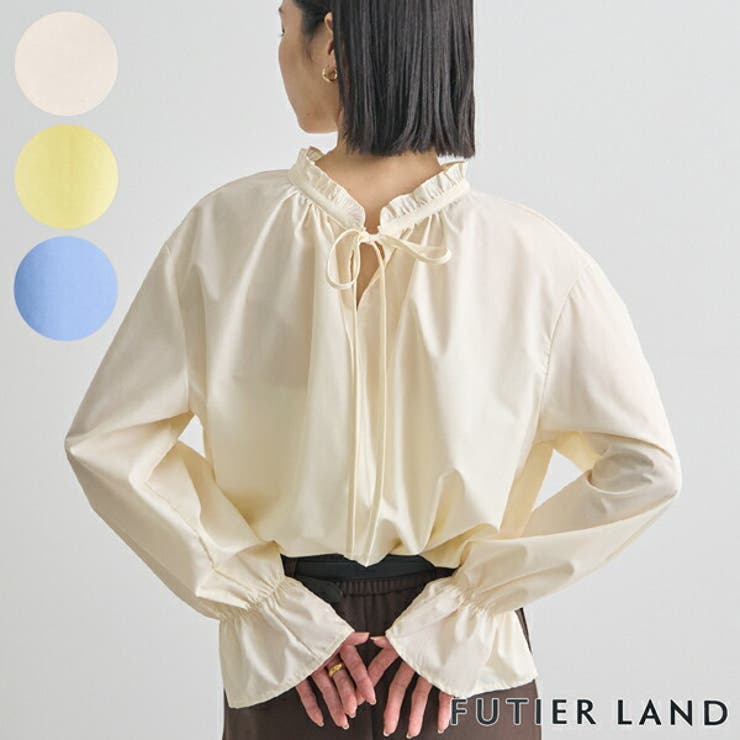 2wayフリルリボンブラウス | futier land | 詳細画像1 