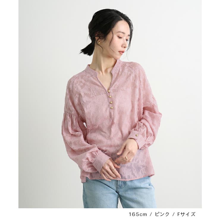 ジャガードシアーブラウス | futier land | 詳細画像7 