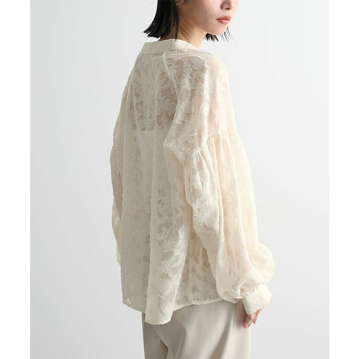 ジャガードシアーブラウス | futier land | 詳細画像11 