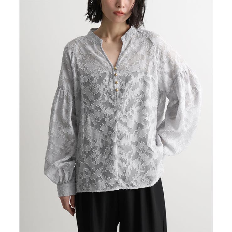 ジャガードシアーブラウス | futier land | 詳細画像14 