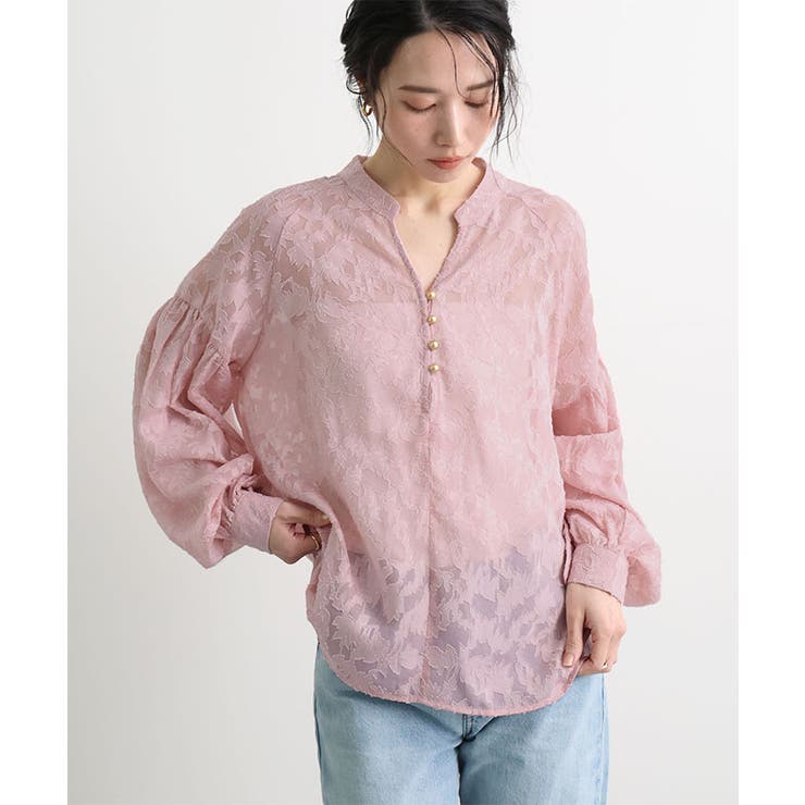 ジャガードシアーブラウス | futier land | 詳細画像16 