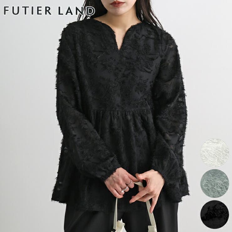 ブラック | フリンジJQDブラウス | futier land