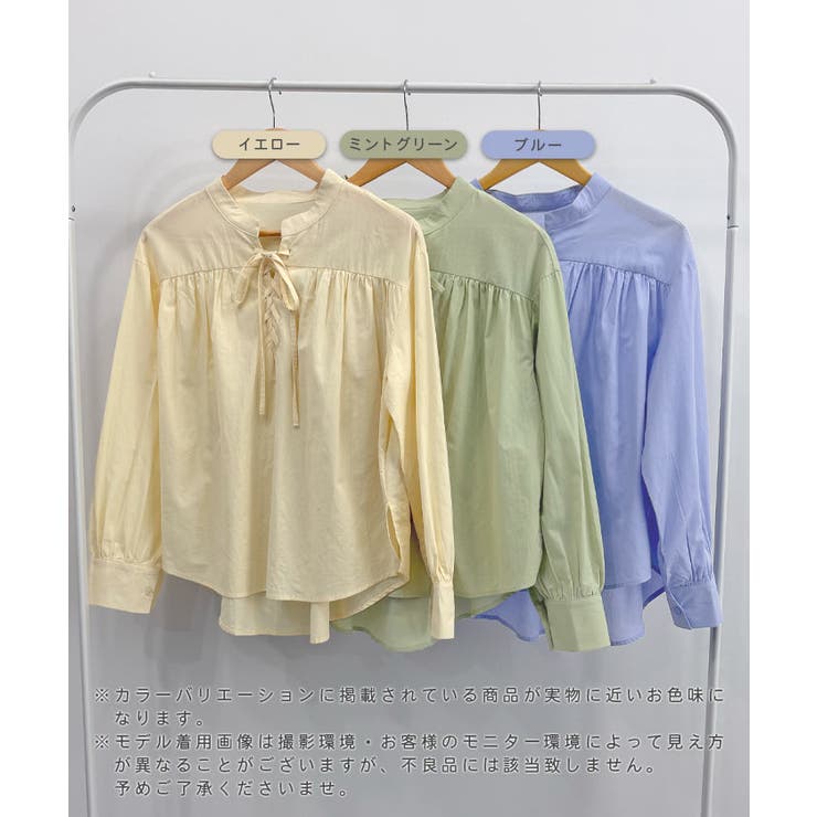 レースアップブラウス | futier land | 詳細画像2 