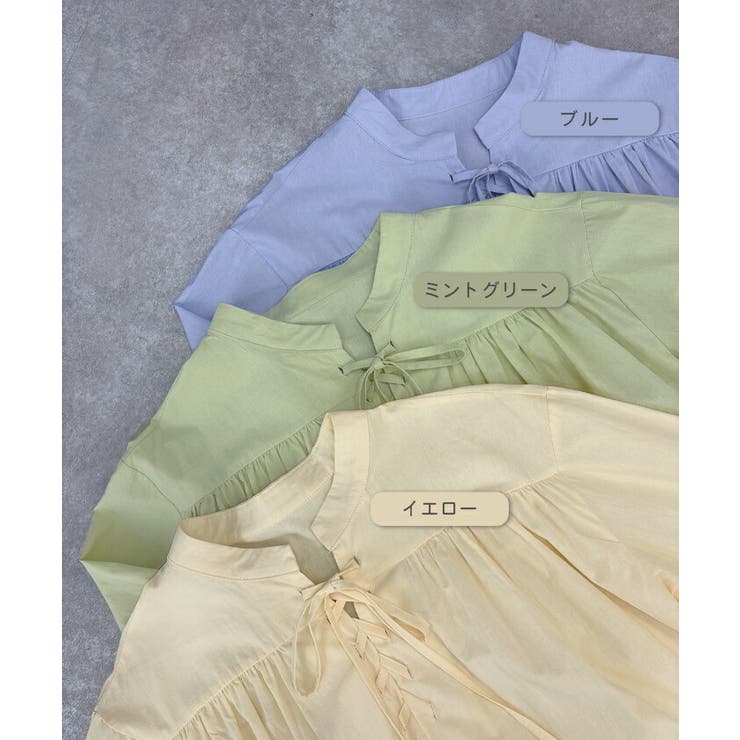 レースアップブラウス | futier land | 詳細画像3 