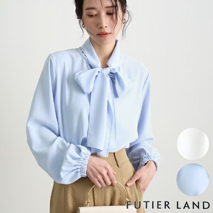 ブルー | ボウタイブラウス | futier land