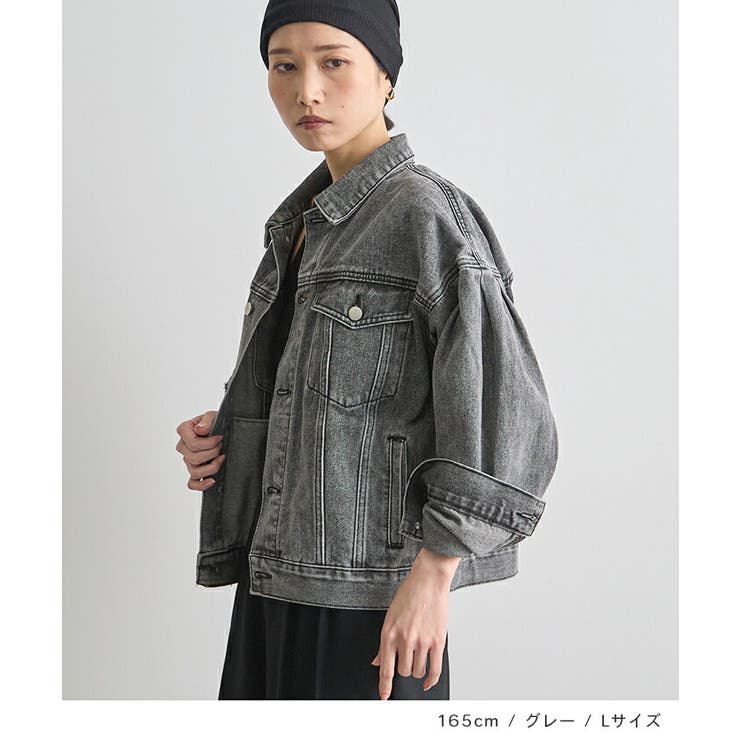 バルーン袖デニムジャケット | futier land | 詳細画像6 