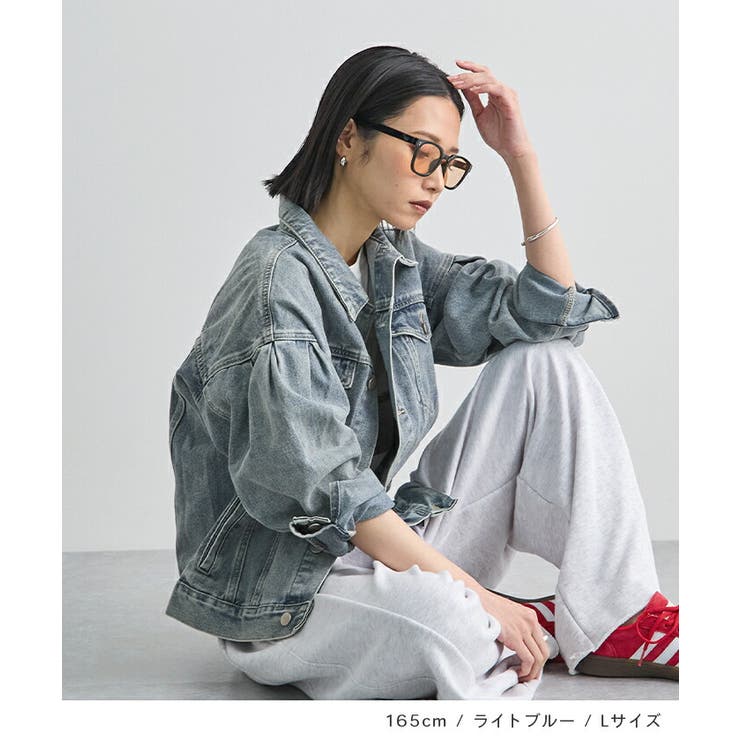 バルーン袖デニムジャケット | futier land | 詳細画像7 
