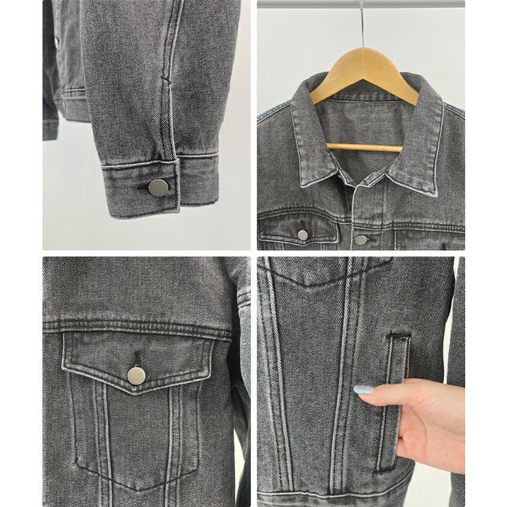 バルーン袖デニムジャケット | futier land | 詳細画像8 