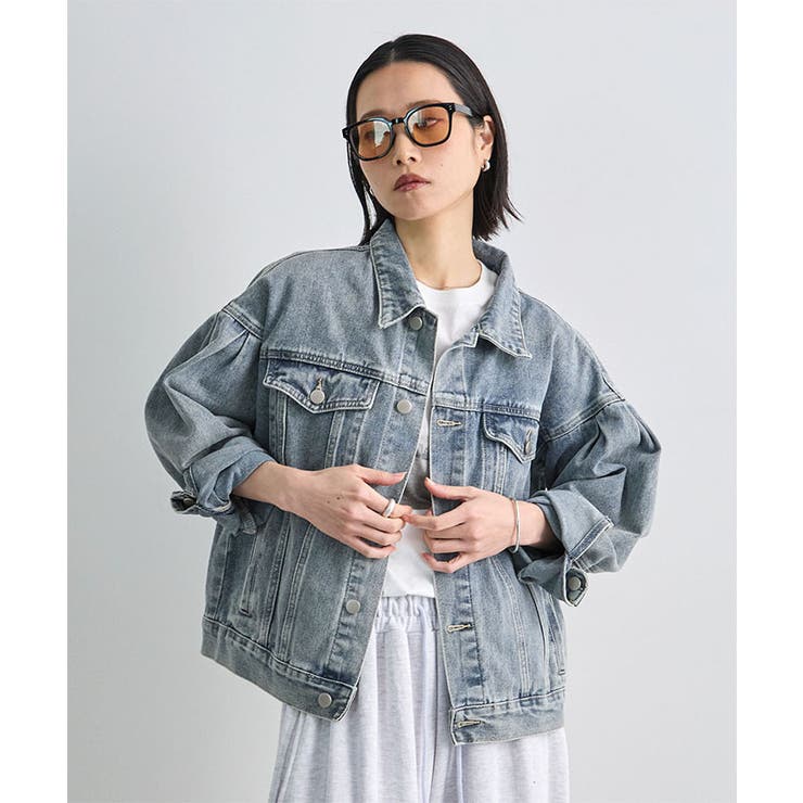 バルーン袖デニムジャケット | futier land | 詳細画像18 