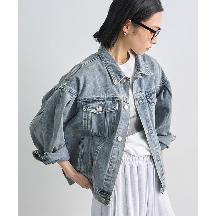 バルーン袖デニムジャケット | futier land | 詳細画像19 