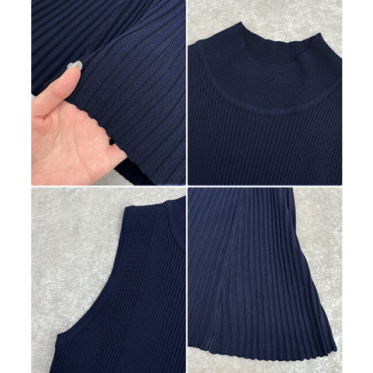 ニットワンピース×VネックカーデSET | futier land | 詳細画像10 