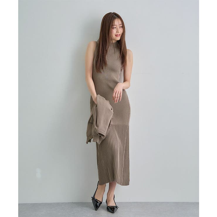 ニットワンピース×VネックカーデSET | futier land | 詳細画像11 