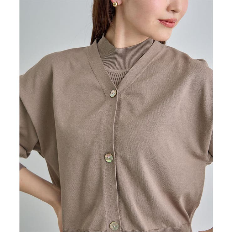 ニットワンピース×VネックカーデSET | futier land | 詳細画像13 