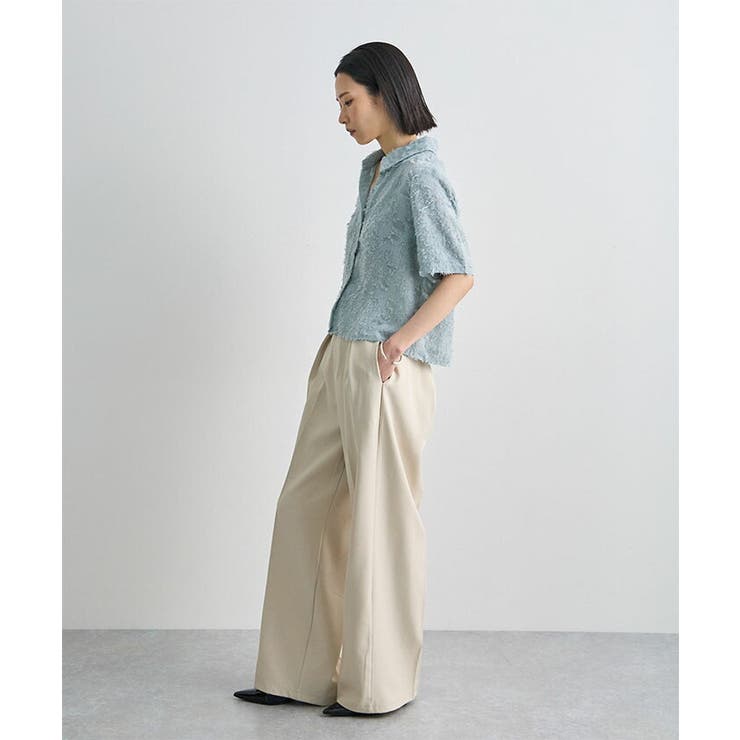 セータープレスタックハイウエストスラックス | futier land | 詳細画像11 