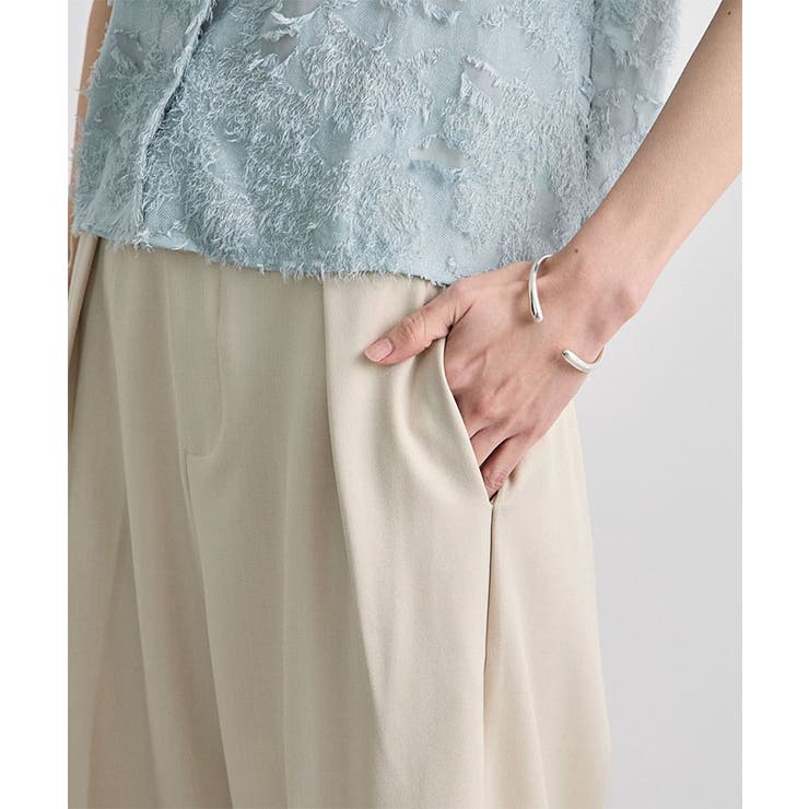 セータープレスタックハイウエストスラックス | futier land | 詳細画像13 