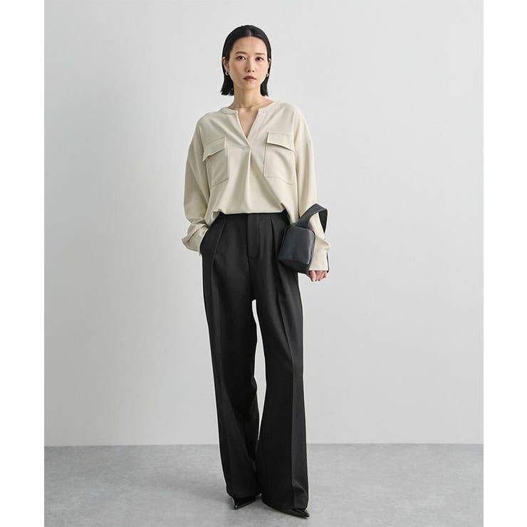 セータープレスタックハイウエストスラックス | futier land | 詳細画像14 