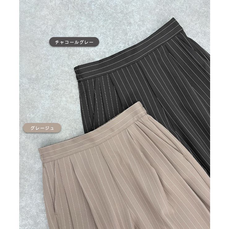 ストライプツータックスラックス | futier land | 詳細画像2 