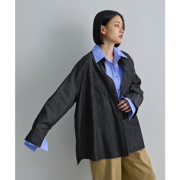 デニムオーバーシャツ | futier land | 詳細画像10 
