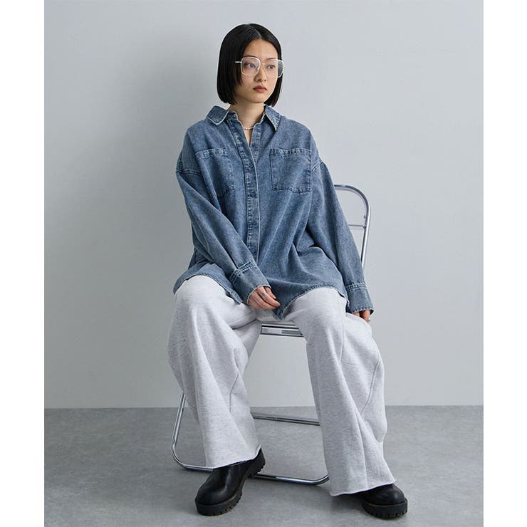 デニムオーバーシャツ | futier land | 詳細画像15 