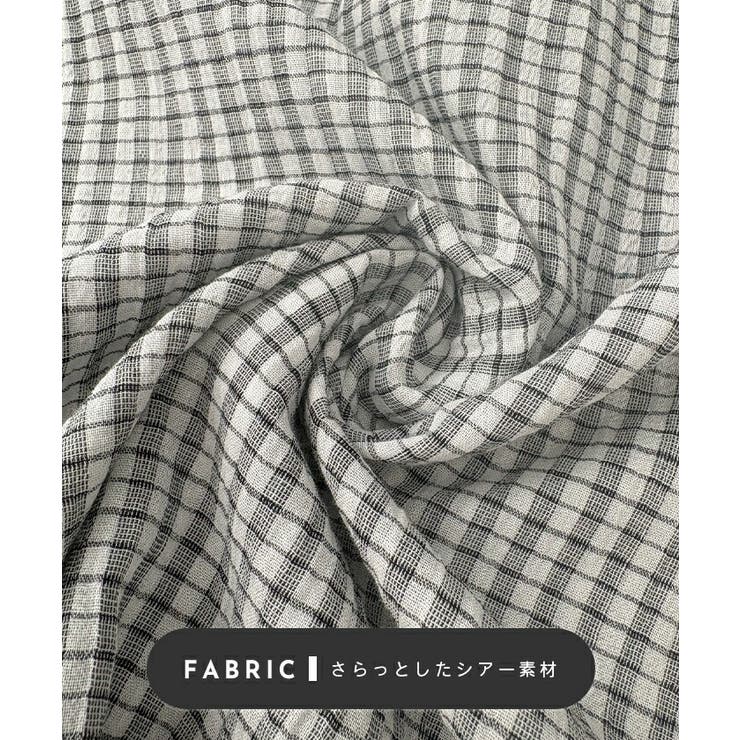 シアーチェックフードシャツ | futier land | 詳細画像4 