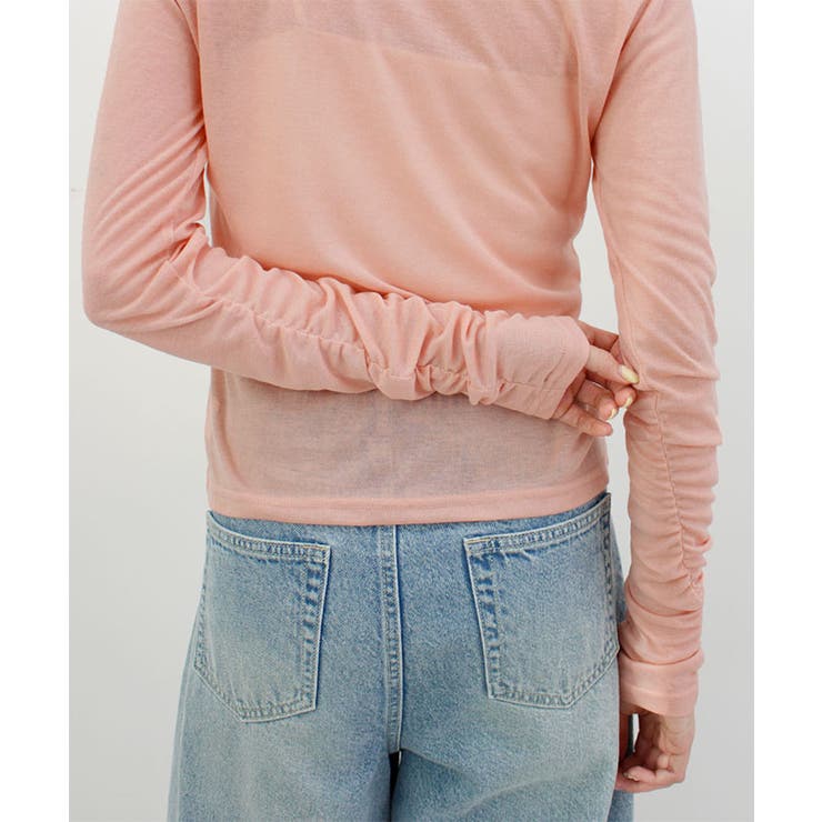 袖シャーリングシアートップス | futier land | 詳細画像17 