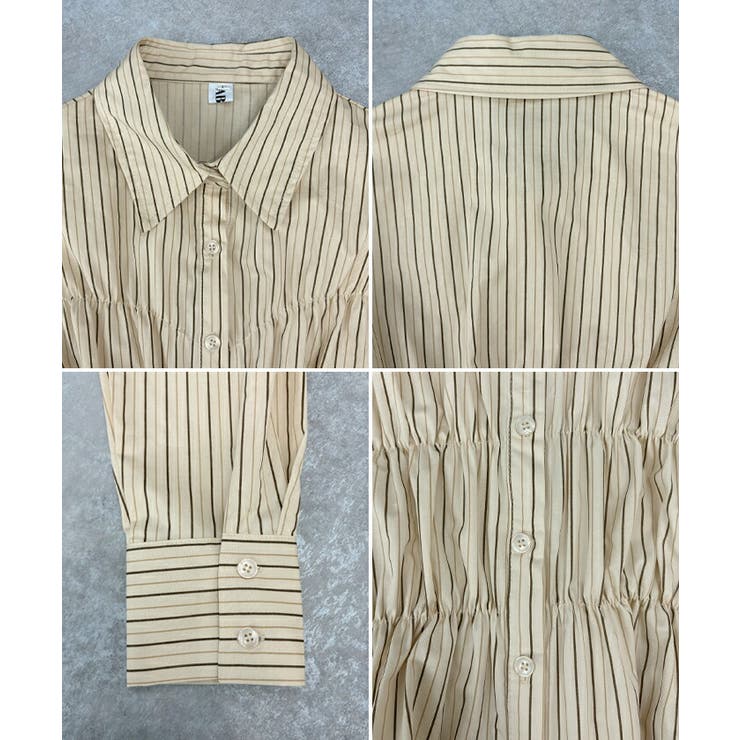 ストライプシャーリングシャツ | futier land | 詳細画像8 