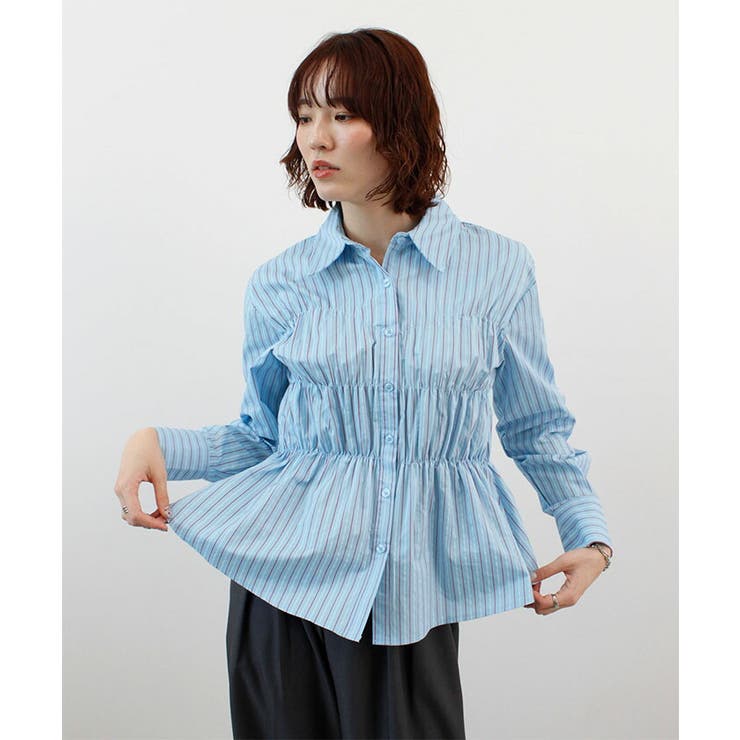 ストライプシャーリングシャツ | futier land | 詳細画像12 